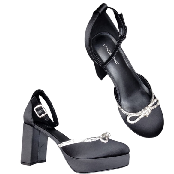 Lane Bryant Dream Cloud Bow Platform Heel *Wide - Picture 2 of 8